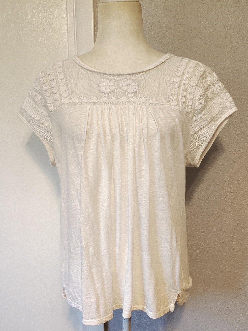 Lucky Brand White Boho Top XL